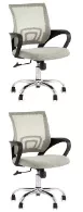 Кресло офисное TopChairs Simple New, серый (набор 2шт) (КОМПЛЕКТ) Кресло офисное TopChairs Simple New, серый (набор 2шт) (КОМПЛЕКТ)